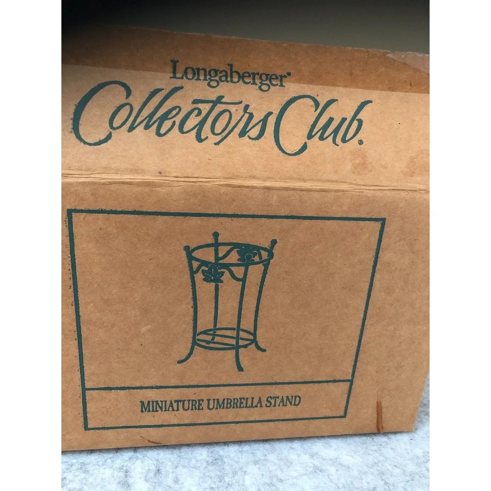 Longaberger Collectors Club 2003 Miniature Umbella Stand Iron Box Product Card